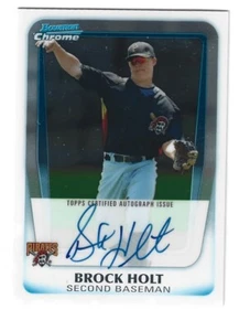 2011 BOWMAN CHROME PROSPECTS AUTO RC BCP212 BROCK HOLT PIRATES MINT L@@K - Picture 1 of 1