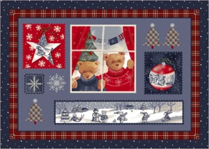 4x6 Milliken Christmas Cuddles 00018 Beary Winter Area Rug - Approx 3'10"x5'4" - Picture 1 of 1