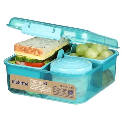 Bento Box TO GO - Boîte à lunch avec pot de yaourt/fruits - 1.25 L - Fabriqué... - Bild 1 von 4