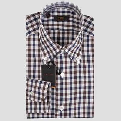 CAMISA BARBA NAPOLI NUEVA 100% ALGODÓN TALLA 17.5 US 44 EU BNSS10 Foto 1 de 3