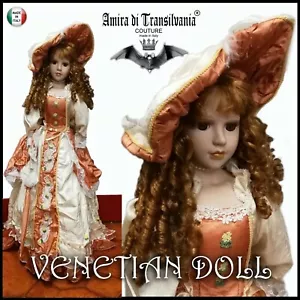bambola antica da collezione originale vintage veneziana rara porcellana d'epoca - Imagen 1 de 12