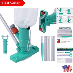 Portable Underwater Jet Vacuum Cleaner with Suction Brushes for Pool Cleaning - Picture 1 of 9