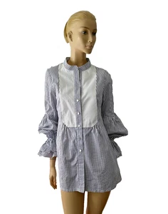 NEU OHNE ETIKETT STIL PARIS BY SUSAN SUTERLAND KNUSPRIGE BAUMWOLLE BALLONÄRMEL SHIRT GRÖSSE L - Bild 1 von 9