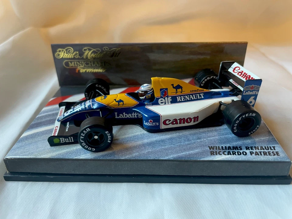 Minichamps 1:43 Scale Formula Williams Renault #6 Riccardo Patrese - Image 1 of 4