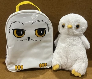 Bolsa de almuerzo Harry Potter Hedwig Owl con felpa Manhattan Toy Co búho blanco - Imagen 1 de 19
