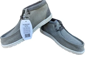 Zapato sin cordones Hey Dude Wally para hombre Mid Salt N Stone color gris/negro talla M14 - Imagen 1 de 4