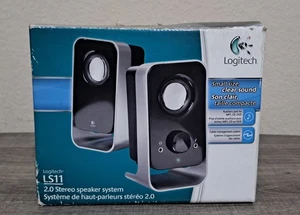 Logitech LS11 2.0 Stereo Speaker System - Black/Silver - Picture 1 of 4