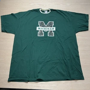 Camiseta DE COLECCIÓN Michigan Talla 3X Arco Logo Hechizado Bordado Doble Cuello - Imagen 1 de 24