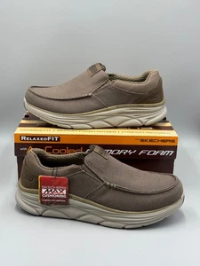 Skechers Men's ARDEN Brown Extra Wide Relaxed Fit Slip On Shoes Sz 10.5 #204626 - Picture 1 of 12