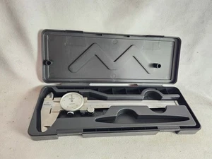 MITUTOYO 150MM METRIC DIAL CALIPER #505-633-50 .05mm Resolution Calipers - Picture 1 of 11