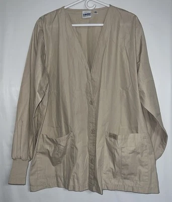 Blusa Médica Para Mujer Tostada Manga Larga Con Botones Talla XXL Landau Foto 1 de 4