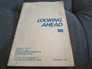 Looking Ahead NSW Transport Commission 1974 Trains Buses Vintage Report Photos - Picture 1 of 10