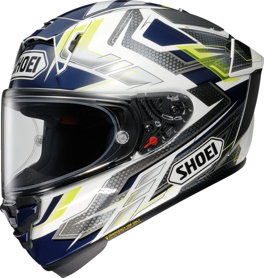 *SALE* SHOEI Helm X-SPR PRO Escalate TC-2 blau weiß gelb Gr. S - UVP 899,00€ - Bild 1 von 1