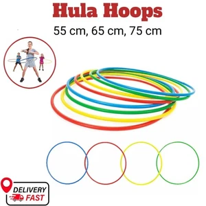 Weighted Hula Hoop 55/65/75cm Fitness Exercise Ring Kids Adults Dance Activity - Picture 1 of 8