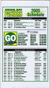 Green Bay Packers 2005 imán de fútbol americano NFL SKED GO inalámbrico celular de EE. UU. - Imagen 1 de 1