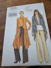 Very Easy Vogue 8780 Misses Chic Shaped Hem Jacket Pull On Pants Sz 4-14 New