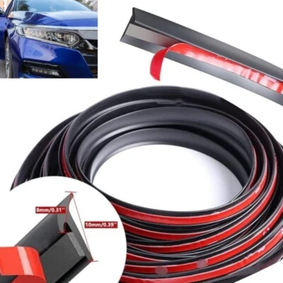 Tira de sello de puerta de coche tipo T de 16,4 pies/5 m capó borde maletero protector contra el clima tira Foto 1 de 4