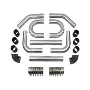 3.0" Polished Universal Alum. 2mm Thick Intercooler Piping Kit Black for Toyota - Picture 1 of 1