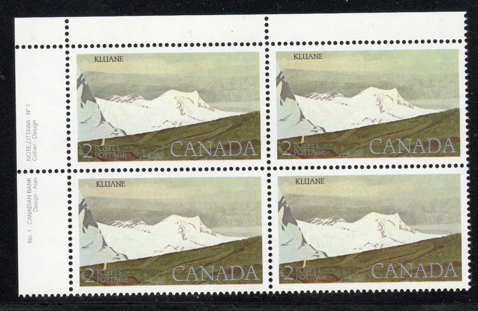 1979 Canada SC# 727i UL - High-Value Park Plate # 1 NF Plate Block M-NH # 2180a - Image 1 of 1