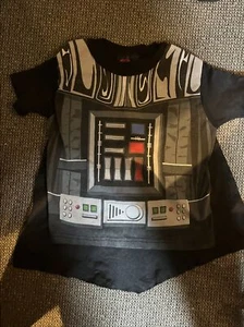 Star Wars Pajamas Boy Darth Vader 3pc PJ Set Dress up With Cape 1996 - Picture 1 of 3