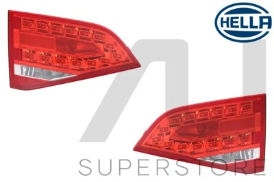 Hella Set Pair LH+RH Tail Light Rear Lamp For Audi A4 S4 2008~2012 Sedan & Wagon - image 1 of 4