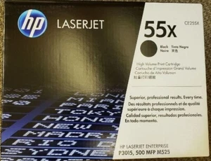 Genuine OEM UNUSED HP 55X Toner Cartridge -- Never Put Into a Printer OPEN BOX - Photo 1/1
