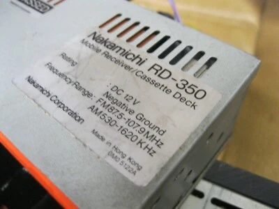 Radio Nakamichi vintage Porsche 911 Foto 1 de 2