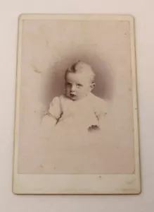c1890 Cabinet Photograph Young Child Baptism Gown Salt Lake City Mormon LDS ID'd - Picture 1 of 4