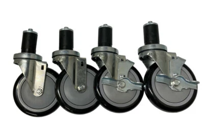 ACCESS CASTERS INC. 5PBLSDS 5" Expansion Caster Set of 4 Blodgett 16002, Used for Convection Ovens