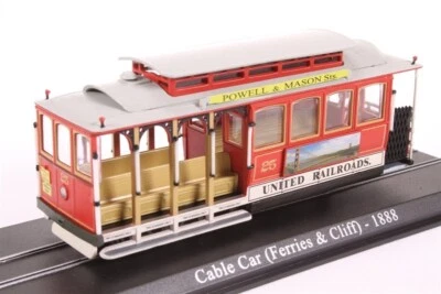SAN FRANCISCO TRAM (CABLE CAR) FERRIES & CLIFF 1888 - 1:87 - BOXED - ATLAS - Image 1 of 4