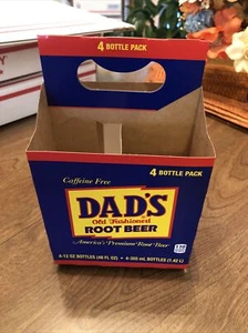 2017 Dads Root Beer 12oz 4 Pack Soda Bottle Carrier/Carton / Handy - Picture 1 of 6