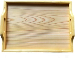 Wooden Lap Tray with Bean Bag Cushion Portable Breakfast Laptop Tray with Handle - Picture 1 of 8