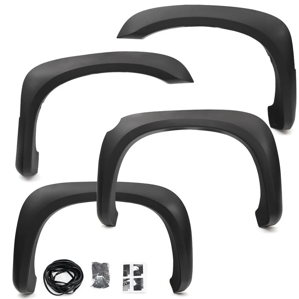 Set of 4 Factory Style Fender Flares Fit For 2005-2011 Dodge Dakota Matte Black - Изображение 1 из 4