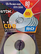 TDK CD-R Recordable Compact Discs in Slimline Case - Lot of 23