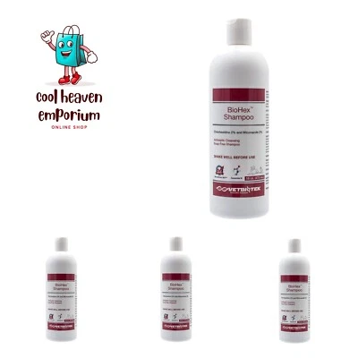 BioHex Chlorhexidine and MicroSilver Shampoo for Skin Infections in Dogs, Cat... - Image 1 of 4