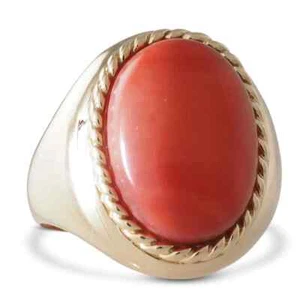 Antique 7.90 Ct Simulated Orange Coral Engagement Ring Sterling Silver 925 - Picture 1 of 6