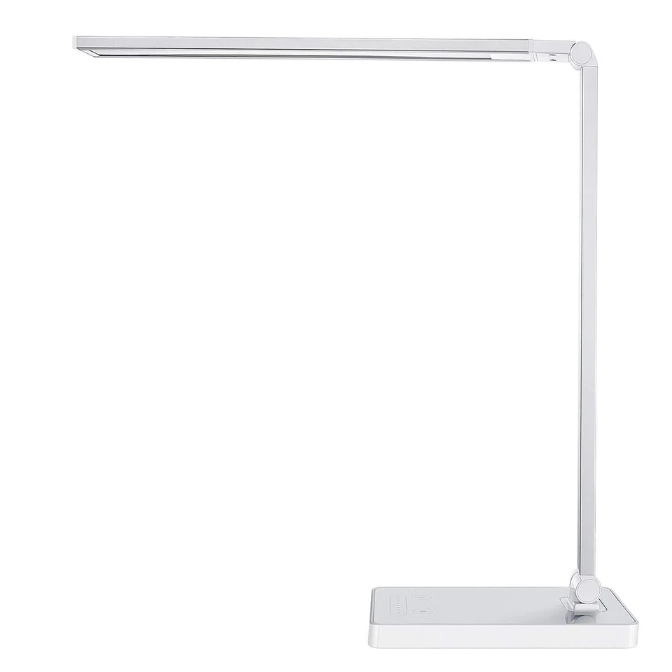 PHIVE ZR-1 LED DESK LAMP w/USB CHARGING PORT 8 LEVEL DIMMER 4 LIGHTING MODES