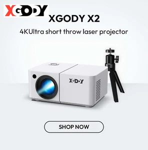 4K Mini Projector Smart 1080P Bluetooth Android Office Home Theater with Stand - Picture 1 of 14