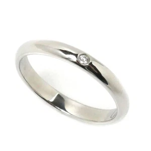 Cartier 1895 wedding Ring Diamond Pt950 US#4.75~5 P0029532 - Picture 1 of 7