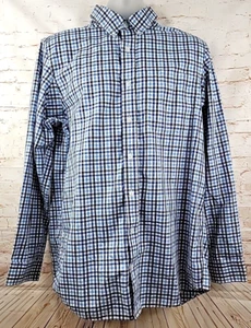 Camisa para hombre Duluth Trading Co ajuste azul a cuadros botón delantero talla L - alta - Imagen 1 de 5