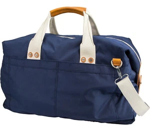 NEW MENS J.FOLD MONTREAL NAVY BLUE DUFFEL BAG $145 - Picture 1 of 3