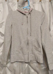 So Girls Medium Gray Zip Up Hooded Sweatshirt with drawstring soft comfy - Picture 1 of 6