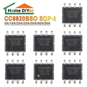CC6920BSO-10A/20A/25A/30A/40A/50A Hall Effect Current Sensor - SOP-8 Single Chip - Picture 1 of 10