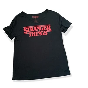 Camisa para mujer Stranger Things Netflix mercancía oficial camiseta negra talla S - Imagen 1 de 4