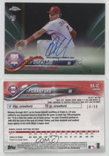 2018 Topps Chrome Green Refractor /99 JP Crawford #RA-JC Rookie Auto RC