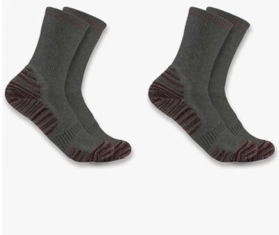 Женщины Carhartt Force средний вес экипажа шерсти серый носки размер M 7-9,5... 2 пары новый - Изображение 1 из 4