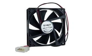 NEW  3.5" x 3.5" (90mm) Case Fan w/4-Pin Connector (Black) - Canada - Bild 1 von 1