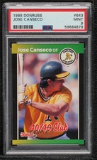 1989 Donruss Jose Canseco #643 PSA 9 MINT