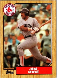 Trade Card Jim Rice 1987 Topps #480 MLB Major League Baseball Boston Red Sox - Picture 1 of 2