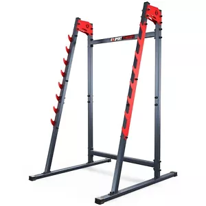 Barbell Rack Squat Stand Half Power Cage Bench Press Weight Lifting Heavy Duty - Picture 1 of 6